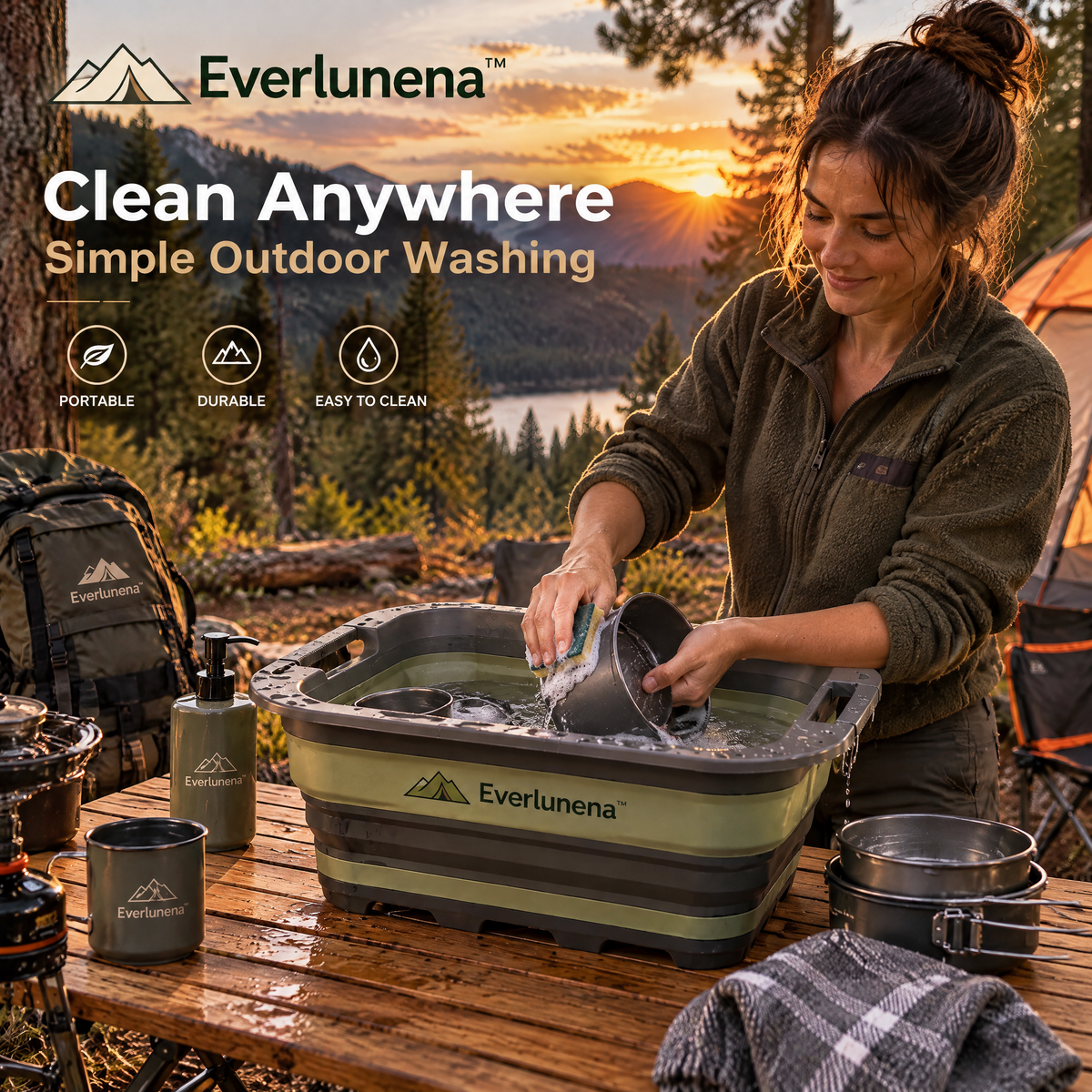 Everlunena™ Collapsible Camping Sink