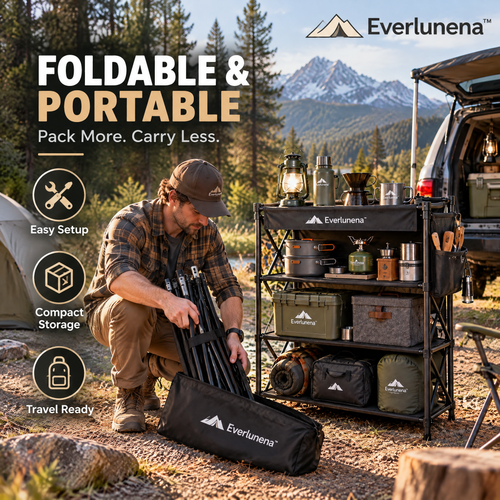 Everlunena™ Camping Organizer Shelf