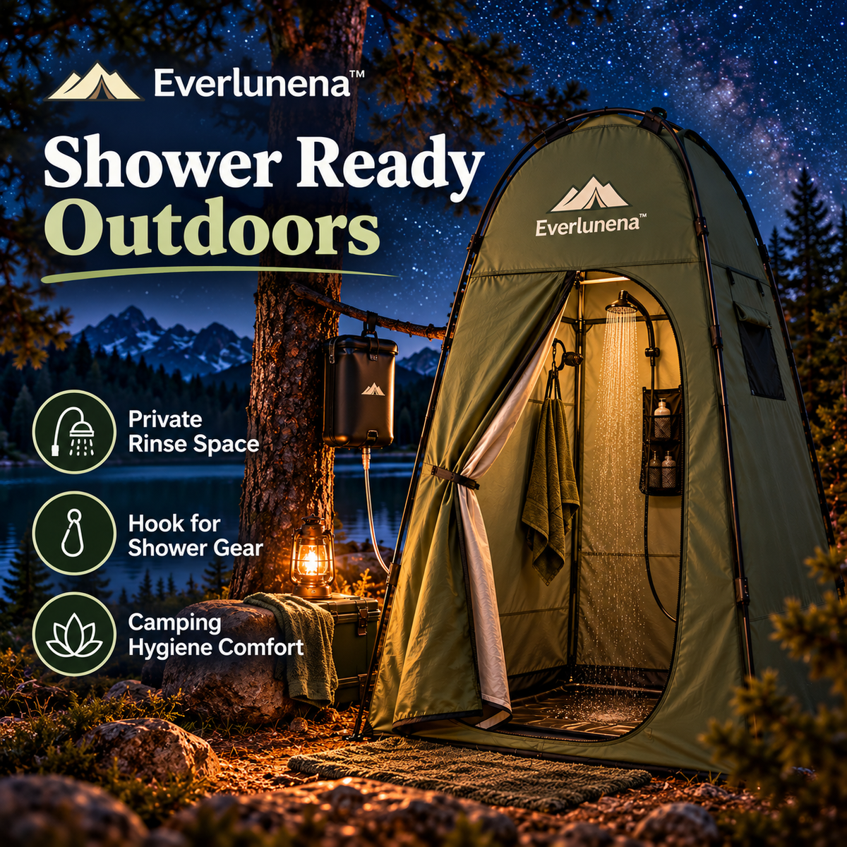 Everlunena™ Pop Up Privacy Tent