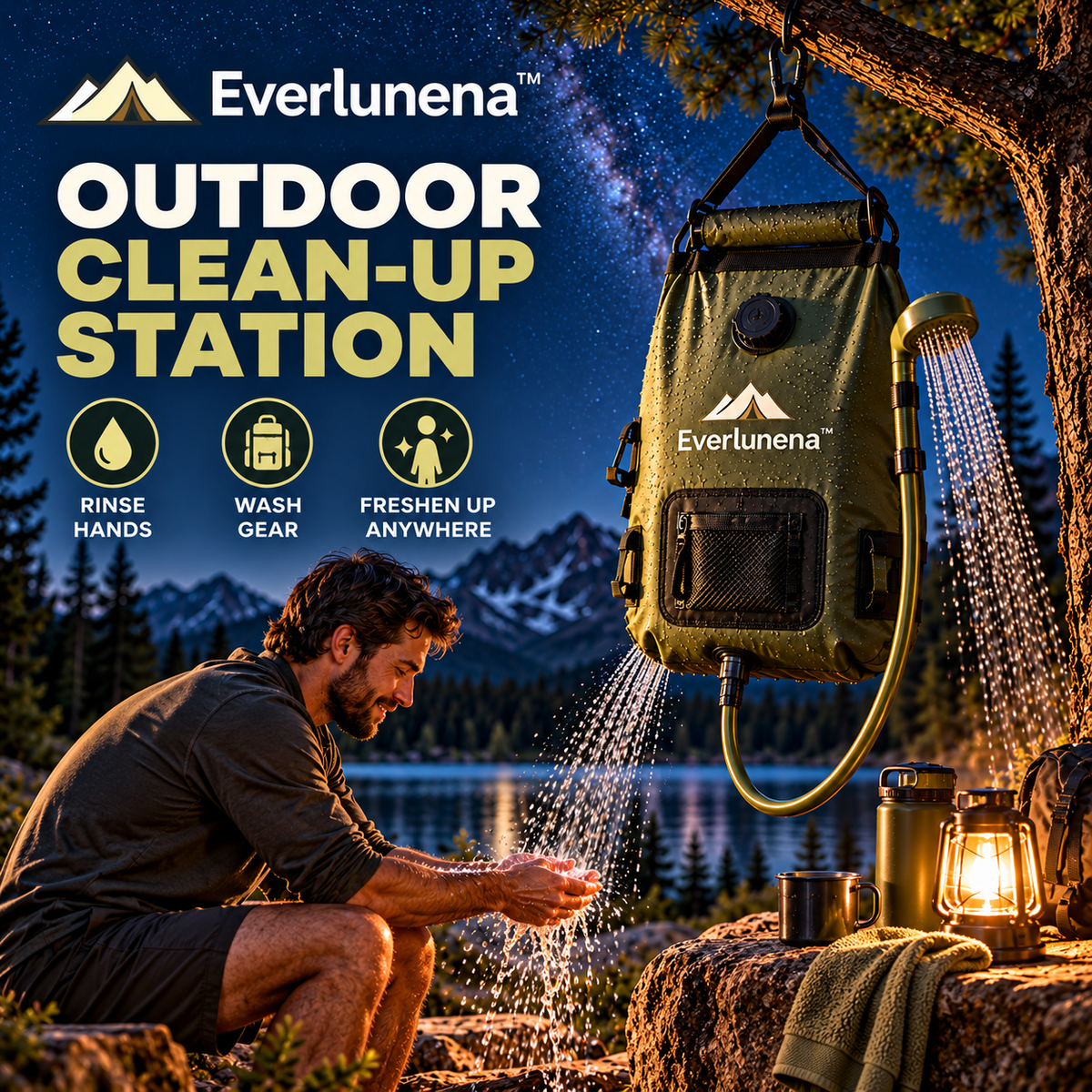 Everlunena™ Camping Shower Bag