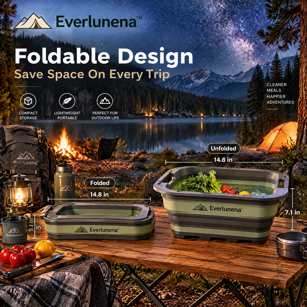 Everlunena™ Collapsible Camping Sink