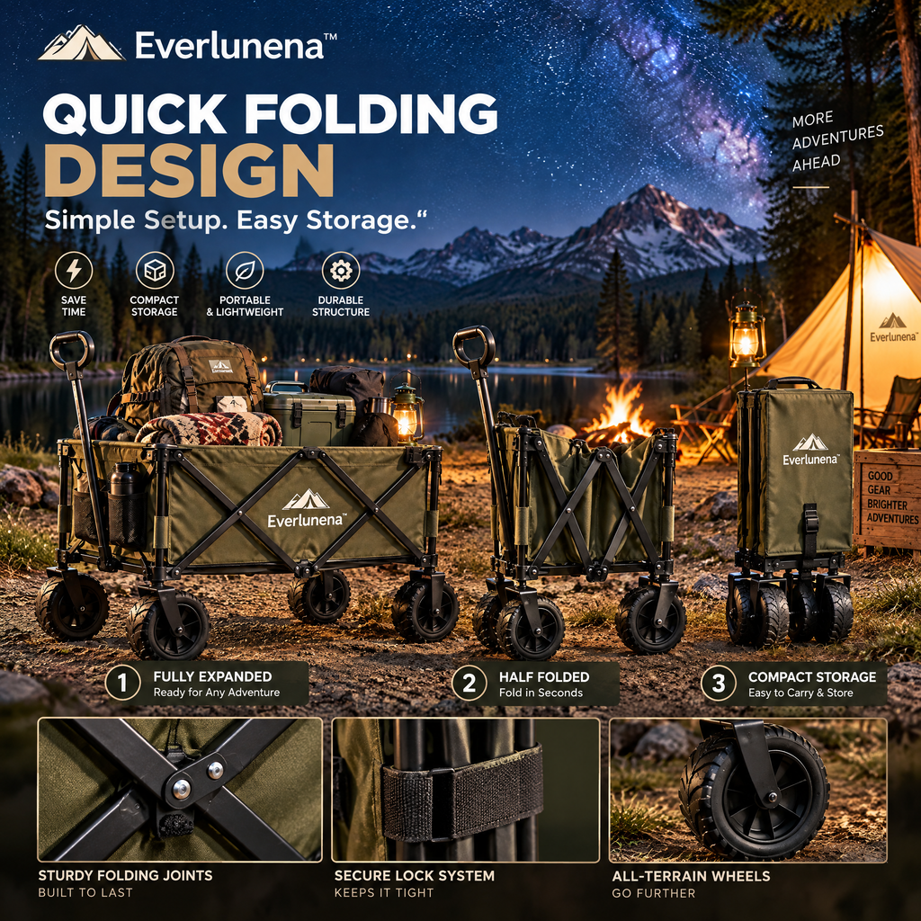 Everlunena™ Portable Folding Wagon
