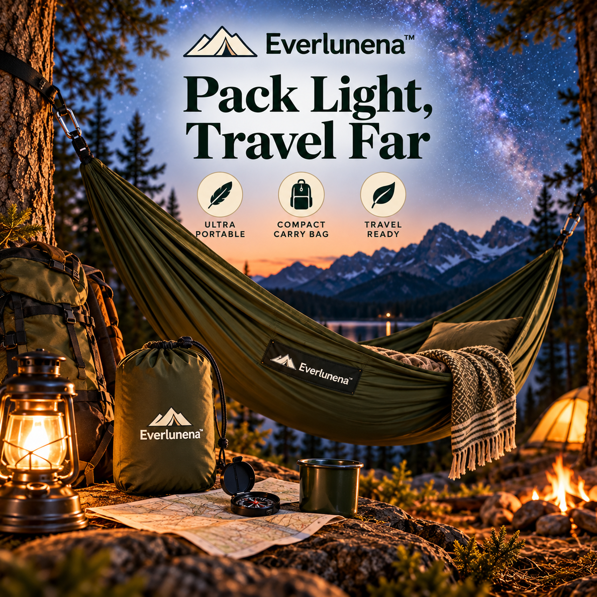 Everlunena™ Portable Hammock