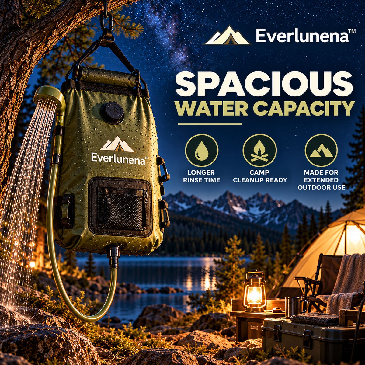 Everlunena™ Camping Shower Bag